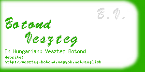 botond veszteg business card